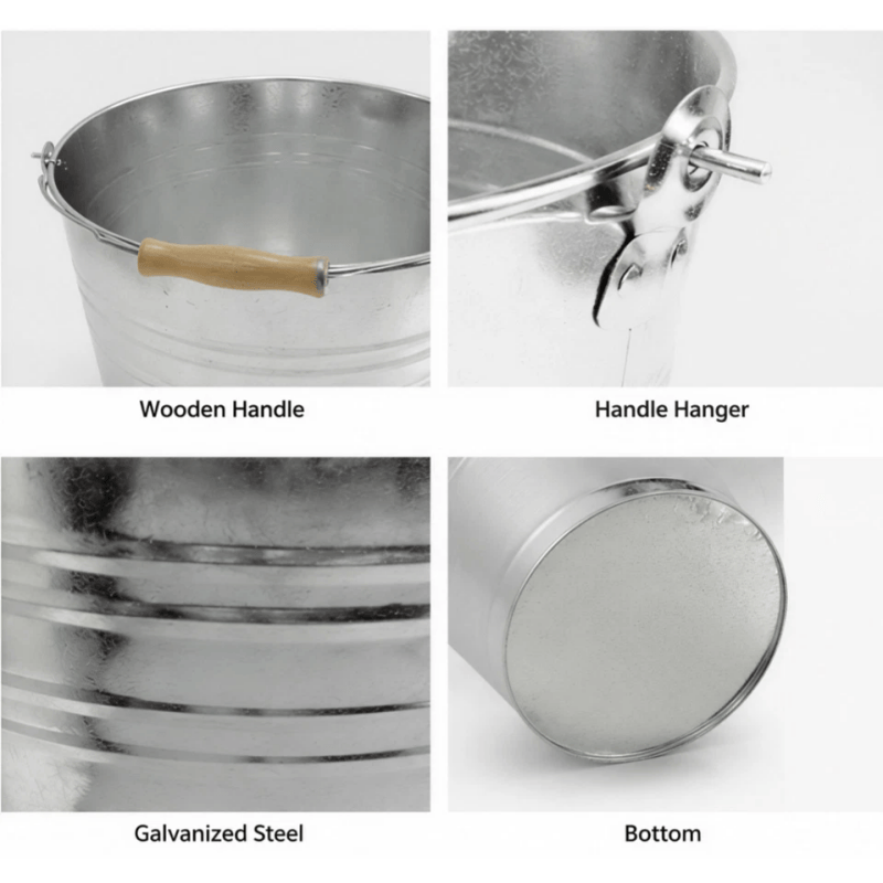 Galvanised Steel Utility Bucket